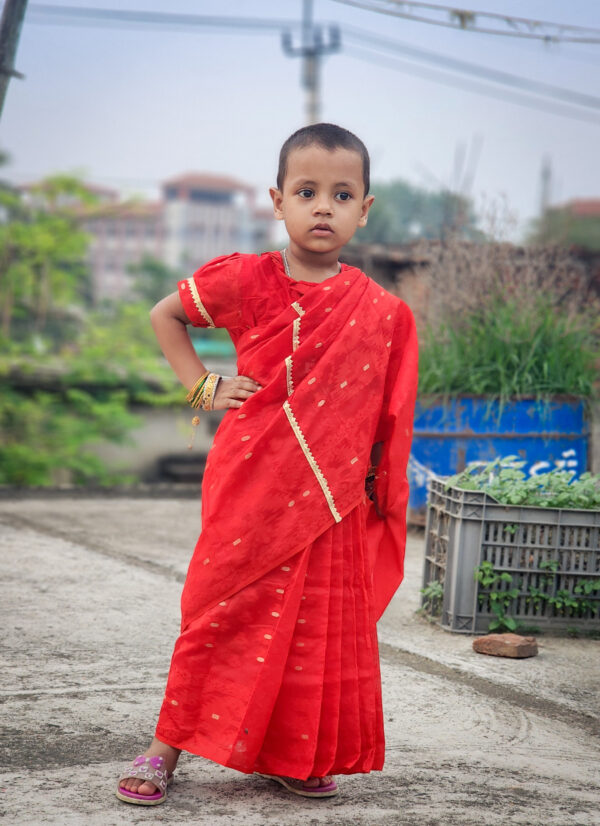অরজিনাল বেবি রেডি শাড়ি